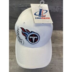 Derrick Mason NFL Football Tennessee Titans Strapback Cap  AUTOGRAPHED HAT